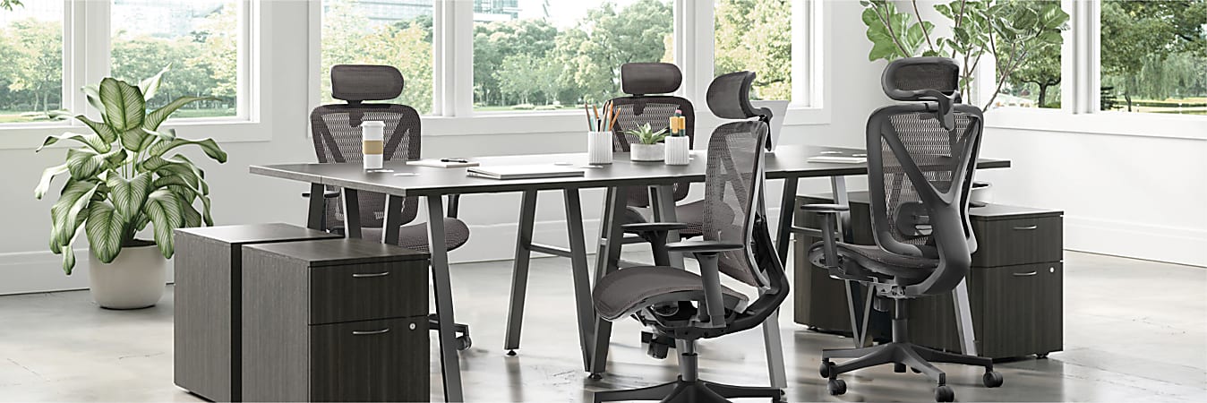 WorkPro 3000 Series Ergonomic MeshMesh High Back Chair BlackBlack