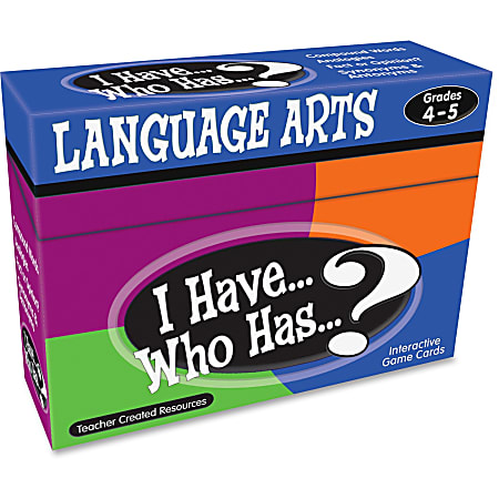 Teacher Created Resources 4&5 I Have Language Arts Game - Educational - 1 Each