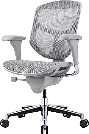 WorkPro® Quantum 9000V2 Series Ergonomic Mesh/Mesh Mid-Back Chair, Black/Gray