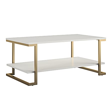 Ameriwood™ Home Camila Coffee Table, 17-13/16"H x 41-5/8"W x 23-5/8"D, White