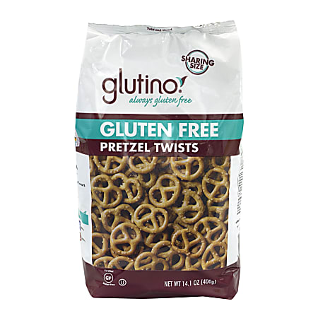 Glutino Gluten-Free Pretzels, Twists, 14.1 Oz, Pack Of 2 Bags