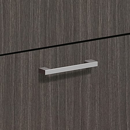 HON Bridge Pull, Set of 2, 4.3"W x 0.8"D x 0.4"H, Metal, Laminate, Silver