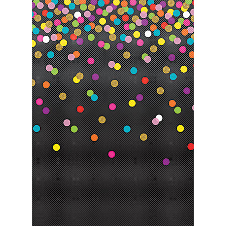 Teacher Created Resources Better Than Paper Bulletin Board Paper, 4' x 12', Colorful Confetti/Black, Pack Of 4 Rolls