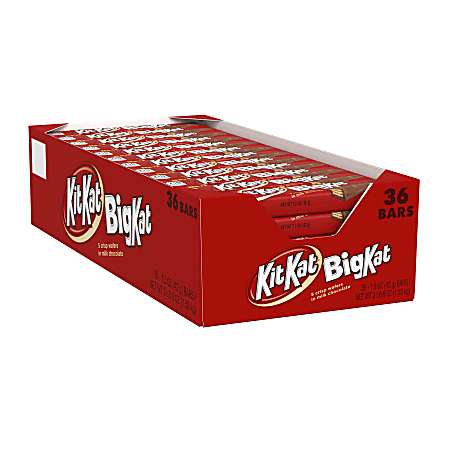 Kit Kat Big Kat Wafer Bars, 1.5 Oz, Pack Of 36 Bars
