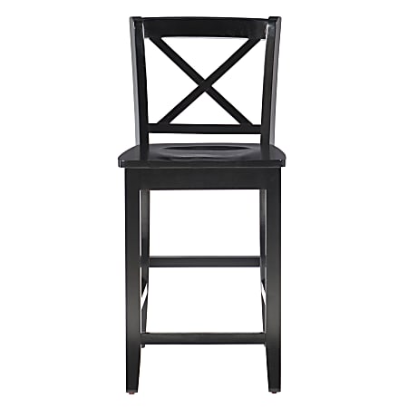 Black x back bar stool top
