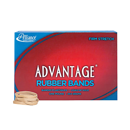 Alliance® Advantage Rubber Bands, Size 62, 2 1/2" x 1/4", Natural, Box Of 450
