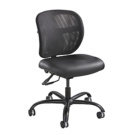 Safco® Vue™ Intensive Use Mesh Task Chair, Black Vinyl