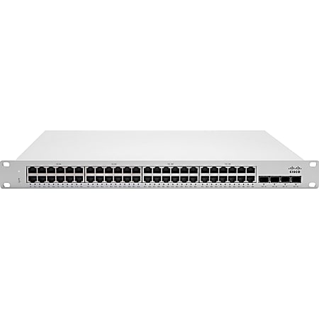 Meraki MS210-48FP Ethernet Switch - 48 Ports - Manageable - 3 Layer Supported - Modular - 4 SFP Slots - MS21048FPHW