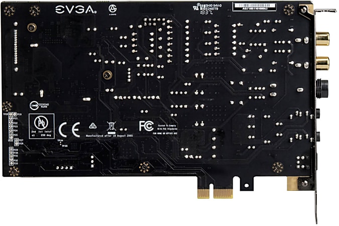 EVGA NU Audio PCIe Audio Card 5.1 Sound Channels Internal XMOS