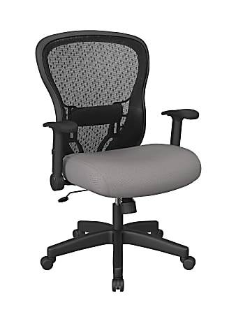 Office Star™ Space Seating 529 Series Deluxe Ergonomic Mesh Mid-Back Chair, Steel