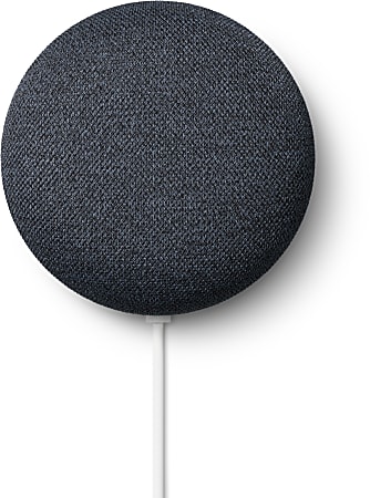 Google Nest Mini Smart Home Speaker Google Assistant Supported Carbon -  Office Depot