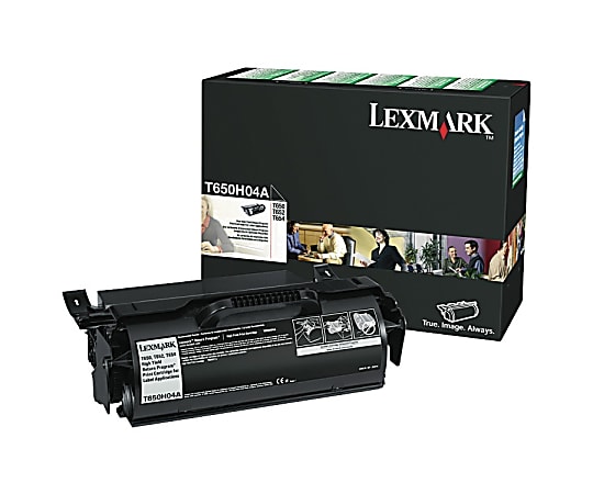 Lexmark™ T650H04A Black High Yield Return Program Toner Cartridge