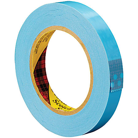 Scotch® 8896 Strapping Tape, 3" Core, 0.75" x 60 Yd., Blue, Case Of 12