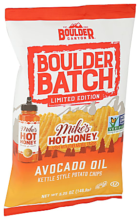 Boulder Canyon Kettle Style Potato Chips, Agave Sriracha Limited Edition Avocado Oil, 5.25 Oz, Total Qty 12