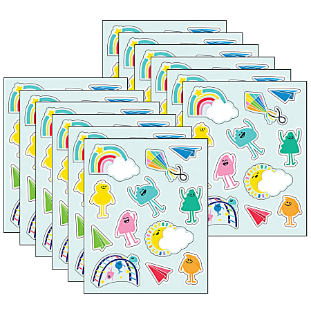 Carson Dellosa Education Stickers, Happy Place, 72 Stickers Per Pack, Set Of 12 Packs