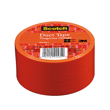 Scotch Colored Duct Tape 1 78 x 20 Yd. Orange - Office Depot