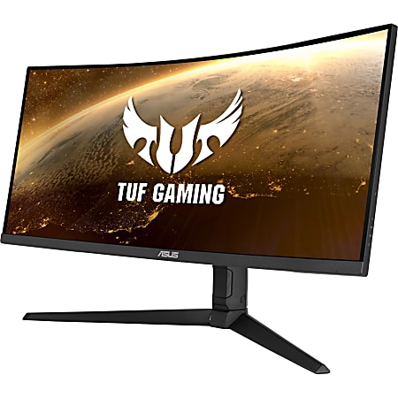 TUF VG34VQL1B 34" WQHD Curved Screen LED Gaming LCD Monitor - 21:9 - Black - 34" Class - Vertical Alignment (VA) - 3440 x 1440 - 16.7 Million Colors - FreeSync Premium - 550 Nit Peak (HDR Mode), 550 Nit Typical - 1 ms MPRT