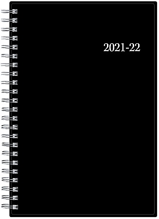 Blue Sky™ Weekly/Monthly Planner, 5" x 8", Enterprise, July 2021 To June 2022, 127113