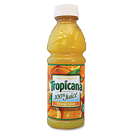 100% Juice, Orange, 10oz Bottle, 24/Carton