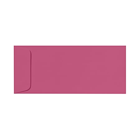 LUX Open-End Envelopes, #10, Peel & Press Closure, Magenta, Pack Of 50