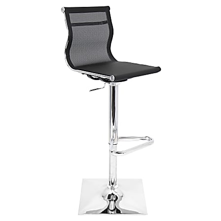 Lumisource Mirage Bar Stool, Black/Silver, BSTWMIRAGE BK