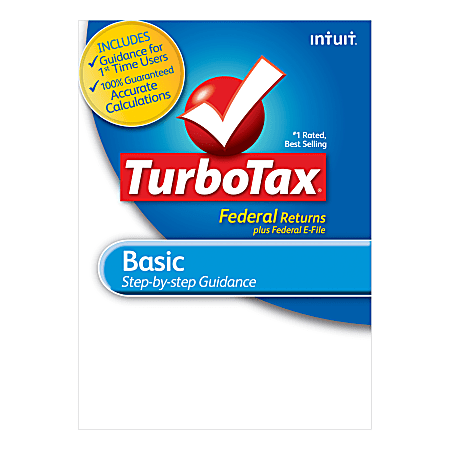 TurboTax® Basic Fed + Efile 2012, For PC/Mac, Traditional Disc