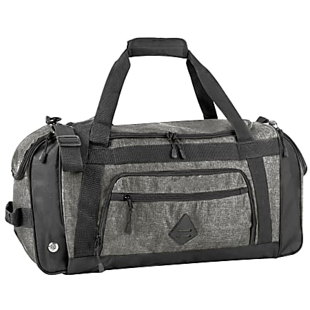 Summit Ridge Polyester Duffel, 12”H x 24”W x 9”D, Gray