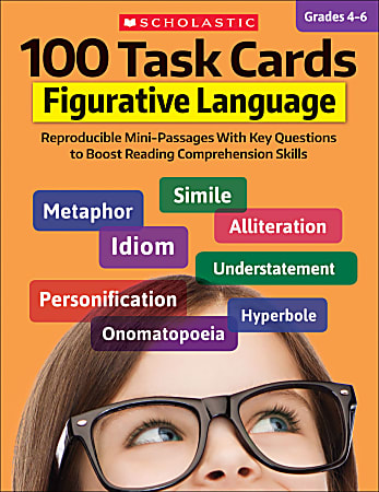 Scholastic 100 Task Cards: Figurative Language, Grades 4 - 6