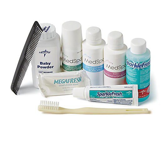 Medline Platinum Personal Care Kits, Pack Of 20 Kits