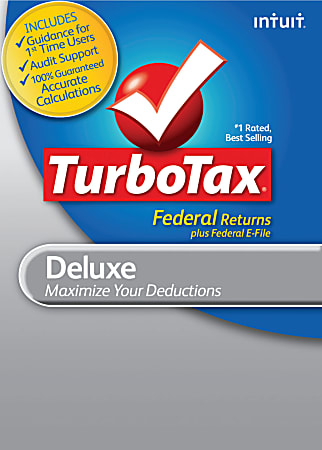 TurboTax® Deluxe Fed + Efile 2012, For PC/Mac, Traditional Disc