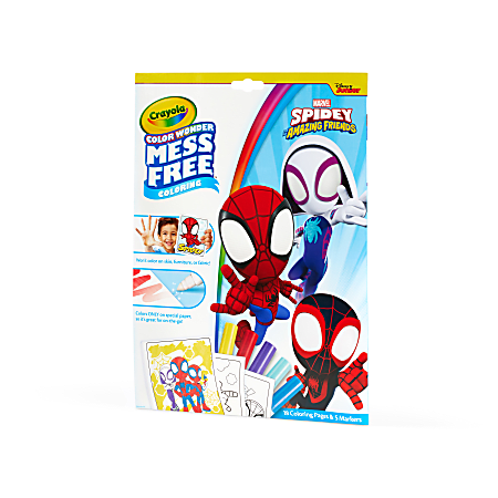 Crayola Color Wonder Coloring Pad Markers Spidey And His Amazing