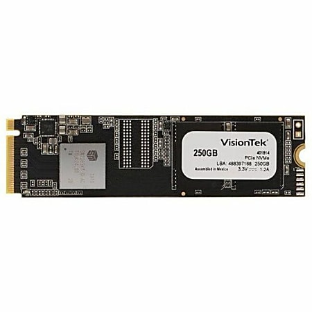 VisionTek PRO XMN 250 GB Solid State Drive - M.2 Internal - PCI Express NVMe (PCI Express NVMe 3.0 x4) - 2010 MB/s Maximum Read Transfer Rate - 3 Year Warranty