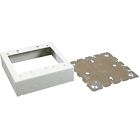 C2G Wiremold 700 Double Gang Switch and Receptacle Box Fitting - 2-gang - Steel