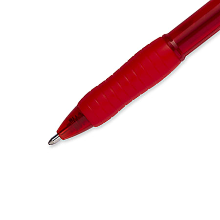 12 Count Bold 1.4mm Profile Retractable Ballpoint Pens Red 