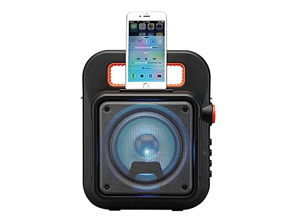 Ilive portable wireless tailgate speaker top