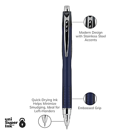 uniball JETSTREAM RT Ballpoint Pens Fine Point Black 12