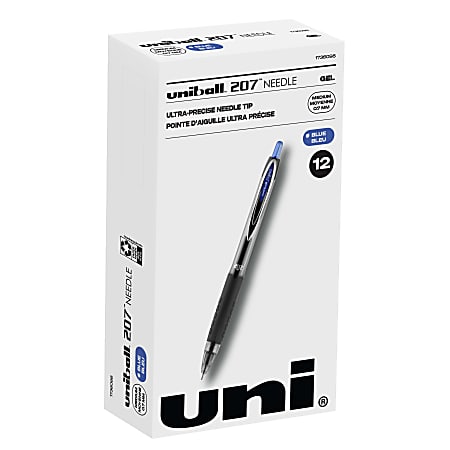 uni-ball® 207™ Retractable Fraud Prevention Gel Pens, Needle