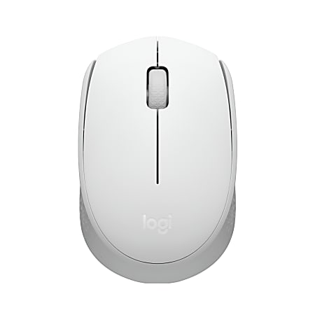Logitech M170 Mouse - Optical - Wireless - Radio Frequency - 2.40 GHz - Off White - USB - Symmetrical