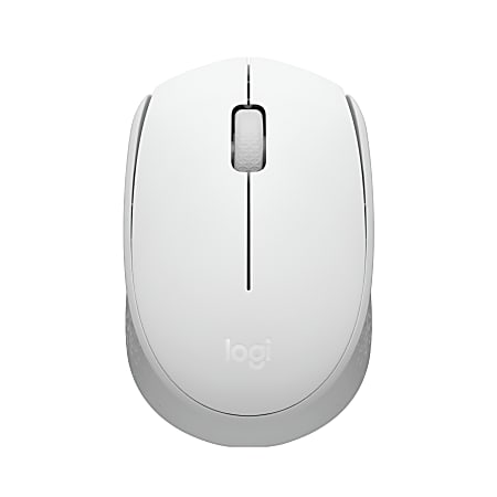Logitech M170 Mouse - Optical - Wireless - Radio Frequency - 2.40 GHz - Off White - USB - Symmetrical