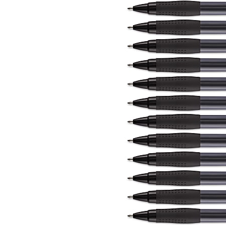 Paper Mate Retractable Gel Pens Bold Point 1.0 mm Black Barrel Black Ink  Pack Of 12 - Office Depot