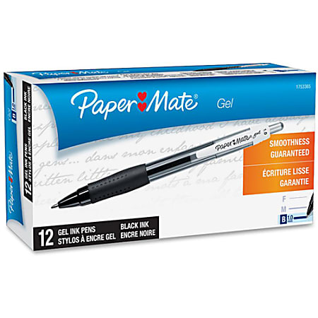 Paper Mate Profile Retractable Gel Pens, Bold Point (1.0mm