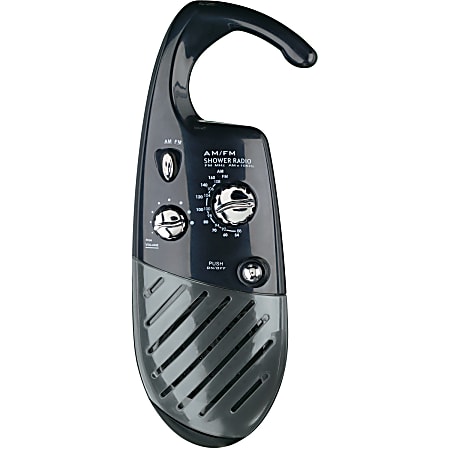 Pollenex Shower Radio - Black - 4 x AAA