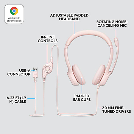 Logitech h390 wired best sale headset