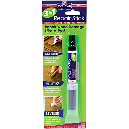 Mohawk 3 in 1 Repair Stick, 1"H x 1"W, Black