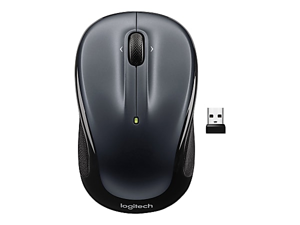 Logitech M325s Wireless Mouse - Optical - Wireless - Radio Frequency - 2.40 GHz - Dark Silver - USB - 910006823