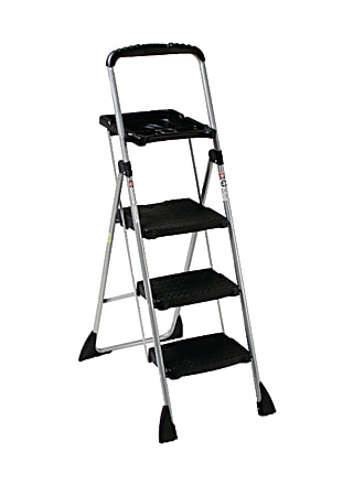 Cosco Max™ Steel Work Platform Project Ladder, 225 Lb, 55" x 22" x 31", Black