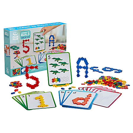 Plus-Plus Building Blocks Learn To Build ABCs & 123s