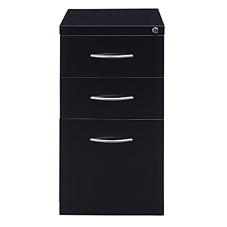 Hirsh industries 3 drawer mobile file cabinet file in black deals
