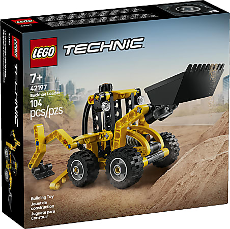 LEGO Backhoe Loader Building Blocks, Multicolor, Set Of 104 Pieces
