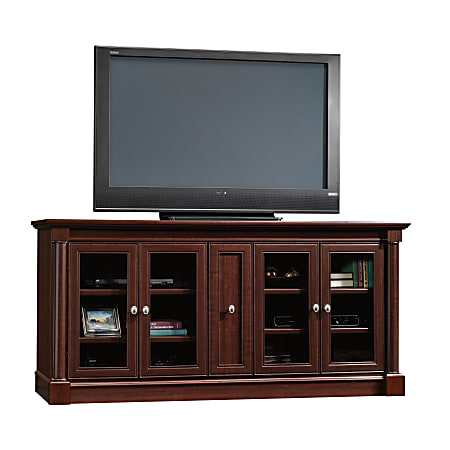 Sauder® Palladia Credenza For 70" TVs, 33-1/8"H x 70-1/8"W x 19-1/2"D, Select Cherry